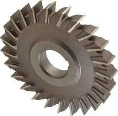 Keo - 4" Diam x 1/2" Width of Cut, 24 Teeth, High Speed Steel Side Milling Cutter - Straight Teeth, Uncoated - Exact Tool & Supply