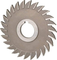 Keo - 5" Diam x 1/4" Width of Cut, 26 Teeth, High Speed Steel Side Milling Cutter - Straight Teeth, Uncoated - Exact Tool & Supply