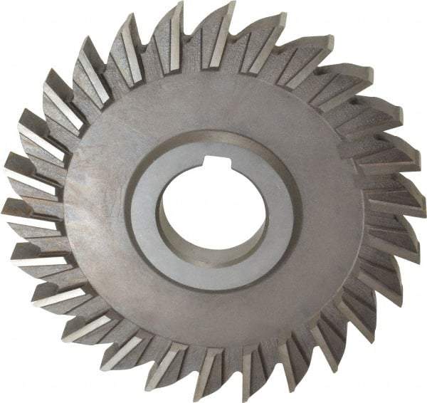 Keo - 5" Diam x 1/2" Width of Cut, 26 Teeth, High Speed Steel Side Milling Cutter - Straight Teeth, Uncoated - Exact Tool & Supply