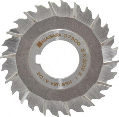 Keo - 3" Blade Diam x 3/32" Blade Thickness, 1" Hole, 28 Teeth, High Speed Steel Side Chip Saw - Staggered Tooth, Arbor Connection, Right Hand Cut, Uncoated - Exact Tool & Supply