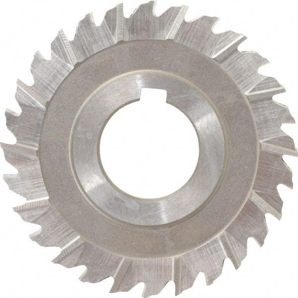 Keo - 3" Blade Diam x 3/16" Blade Thickness, 1" Hole, 28 Teeth, High Speed Steel Side Chip Saw - Staggered Tooth, Arbor Connection, Right Hand Cut, Uncoated - Exact Tool & Supply