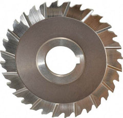 Keo - 4" Blade Diam x 5/32" Blade Thickness, 1" Hole, 32 Teeth, High Speed Steel Side Chip Saw - Staggered Tooth, Arbor Connection, Right Hand Cut, Uncoated - Exact Tool & Supply