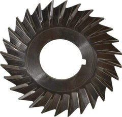 Keo - 2-1/2" Blade Diam x 1/16" Blade Thickness, 7/8" Hole, 28 Teeth, High Speed Steel Side Chip Saw - Straight Tooth, Arbor Connection, Right Hand Cut, Uncoated, with Keyway - Exact Tool & Supply