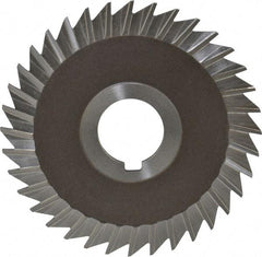 Keo - 4" Blade Diam x 3/32" Blade Thickness, 1" Hole, 36 Teeth, High Speed Steel Side Chip Saw - Straight Tooth, Arbor Connection, Right Hand Cut, Uncoated, with Keyway - Exact Tool & Supply