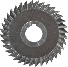 Keo - 4" Blade Diam x 1/8" Blade Thickness, 1" Hole, 36 Teeth, High Speed Steel Side Chip Saw - Straight Tooth, Arbor Connection, Right Hand Cut, Uncoated, with Keyway - Exact Tool & Supply