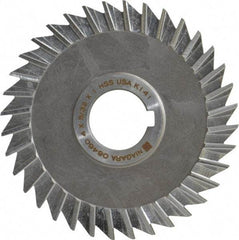 Keo - 4" Blade Diam x 5/32" Blade Thickness, 1" Hole, 36 Teeth, High Speed Steel Side Chip Saw - Straight Tooth, Arbor Connection, Right Hand Cut, Uncoated, with Keyway - Exact Tool & Supply