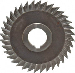 Keo - 4" Blade Diam x 3/16" Blade Thickness, 1" Hole, 36 Teeth, High Speed Steel Side Chip Saw - Straight Tooth, Arbor Connection, Right Hand Cut, Uncoated, with Keyway - Exact Tool & Supply