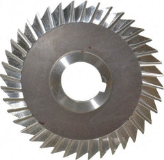 Keo - 5" Blade Diam x 1/8" Blade Thickness, 1-1/4" Hole, 40 Teeth, High Speed Steel Side Chip Saw - Straight Tooth, Arbor Connection, Right Hand Cut, Uncoated, with Keyway - Exact Tool & Supply