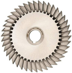 Keo - 6" Blade Diam x 3/32" Blade Thickness, 1" Hole, 42 Teeth, High Speed Steel Side Chip Saw - Straight Tooth, Arbor Connection, Right Hand Cut, Uncoated, with Keyway - Exact Tool & Supply