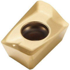 Seco - XOEX120416 E06 Grade F40M Carbide Milling Insert - TiAlN/TiN Finish, 0.199" Thick, 1/16" Corner Radius - Exact Tool & Supply