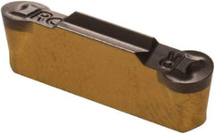 Iscar - 239015GIP Grade IC807, 2.39mm Cutting Width Carbide Grooving Insert - 4.7mm Max Depth of Cut, Neutral, 0.15mm Corner Radius, TiAlN Finish - Exact Tool & Supply