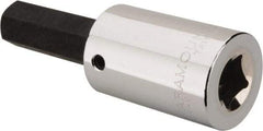 Paramount - 1/2" Drive, 5/8" Hex Bit Socket - 4" OAL, 2" Bit Length - Exact Tool & Supply
