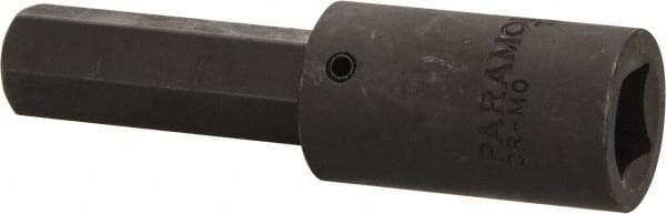 Paramount - 1/2" Drive, 15mm Impact Hex Bit Socket - 3-5/8" OAL - Exact Tool & Supply