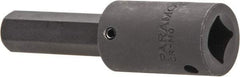 Paramount - 1/2" Drive, 14mm Impact Hex Bit Socket - 3-5/8" OAL - Exact Tool & Supply