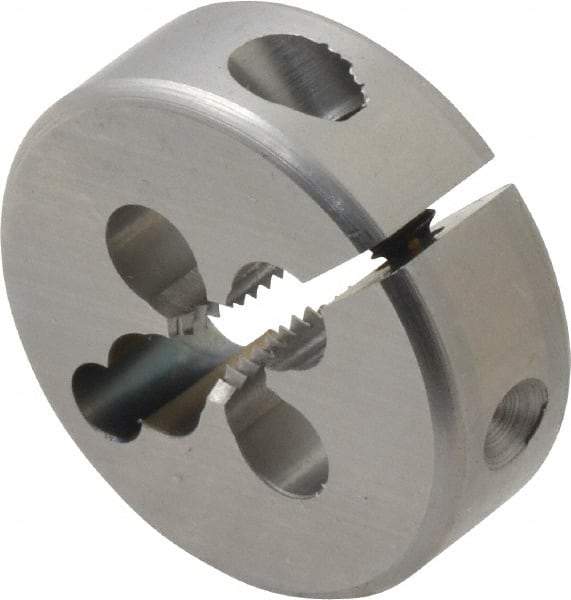 OSG - M4x0.70 Thread, High Speed Steel Round Die - 1/4" Thick, Right Hand Thread, Series 135, Adjustable - Exact Tool & Supply