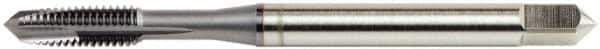 OSG - M12x1.75 Metric Coarse 3 Flute D6 Oxide Finish High Speed Steel Spiral Point Extension Tap - Plug Chamfer, 4" OAL, 1-21/32" Thread Length, 6H Class of Fit, Series 11118 - Exact Tool & Supply