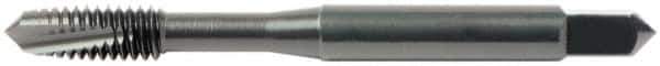OSG - #10-24 UNC 2 Flute H3 Oxide Finish High Speed Steel Spiral Point Extension Tap - Plug Chamfer, 6" OAL, 7/8" Thread Length, 2B Class of Fit, Series 917 - Exact Tool & Supply