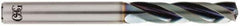 OSG - 6.5mm 140° Spiral Flute Solid Carbide Screw Machine Drill Bit - WD1 Finish, Right Hand Cut, 33mm Flute Length, 88mm OAL, Standard Point, Straight Shank, Through Coolant - Exact Tool & Supply