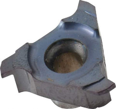 Carmex - C18 W10 Grade MT7, 0.7" Cutting Width Carbide Mill Grooving Insert - 0.039" Max Depth of Cut, Right Hand, 0.004" Corner Radius, TiAlN Finish - Exact Tool & Supply
