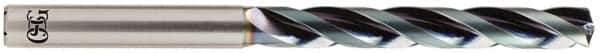 OSG - 13.2mm 140° Solid Carbide Jobber Drill - WD1 Finish, Right Hand Cut, Spiral Flute, Straight Shank, 176mm OAL, Standard Point - Exact Tool & Supply