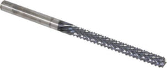 Onsrud - 1/4" Diam, 2-1/8" LOC, End Mill End, Solid Carbide Diamond Pattern Router Bit - Right Hand Cut, 4" OAL, 1/4" Shank Diam, Use on Composites - Exact Tool & Supply