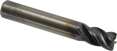 Kennametal - 5/16", 4 Flute, Solid Carbide, 0.03" Corner Radius End Mill - 2" OAL, 1/2" LOC - Exact Tool & Supply
