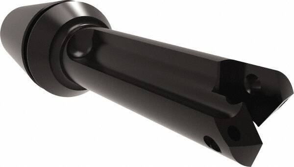 Allied Machine and Engineering - Series 0, 33/64 to 11/16" Diam, ER20 ER Collet, Straight Flute Spade Drill - 1-3/8" Max Depth, 1-57/64" Body Length, 3-15/64" OAL, Short Length, Through Coolant - Exact Tool & Supply