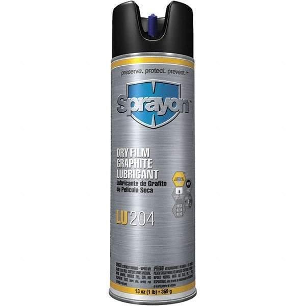 Sprayon - 10 oz Aerosol Dry Film Lubricant - Black, -40°F to 850°F - Exact Tool & Supply