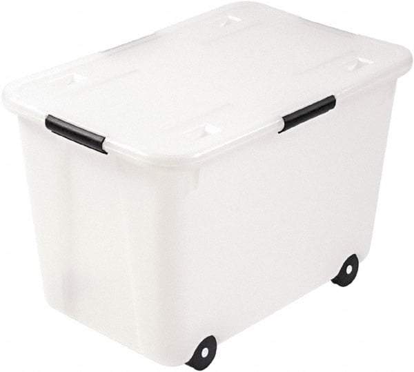 ADVANTUS - 1 Compartment, 23-3/4 Inch Wide x 15-3/4 Inch Deep x 15-3/4 Inch High, File Storage Box - Plastic, Clear - Exact Tool & Supply