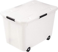 ADVANTUS - 1 Compartment, 23-3/4 Inch Wide x 15-3/4 Inch Deep x 15-3/4 Inch High, File Storage Box - Plastic, Clear - Exact Tool & Supply