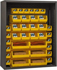 Durham - 4 Shelves, 3,400 Lb Capacity, Closed Shelving System - 48" Wide x 18" Deep x 72" High, Gray - Exact Tool & Supply