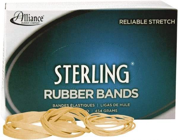 Alliance - 3-1/2" Circumference, 1/4" Wide, Light-Duty Band Rubber Band Strapping - 425 Pieces - Exact Tool & Supply