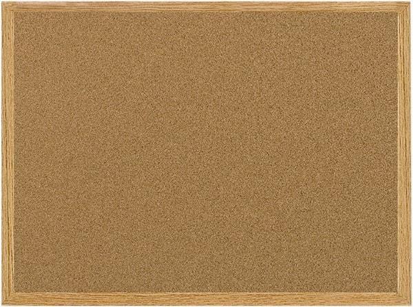 MasterVision - 24" Wide x 36" High Open Cork Bulletin Board - Natural (Color) - Exact Tool & Supply