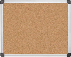 MasterVision - 24" Wide x 36" High Open Cork Bulletin Board - Natural (Color) - Exact Tool & Supply