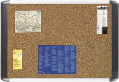 MasterVision - 36" Wide x 24" High Open Cork Bulletin Board - Tan - Exact Tool & Supply