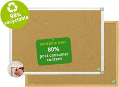 MasterVision - 24" Wide x 18" High Open Cork Bulletin Board - Natural (Color) - Exact Tool & Supply