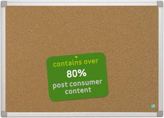 MasterVision - 36" Wide x 24" High Open Cork Bulletin Board - Natural (Color) - Exact Tool & Supply