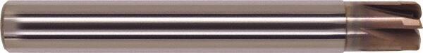 Millstar - 10mm, 6 Flute, Single End, Solid Carbide, 1.1mm Corner Radius End Mill - 76mm OAL, Right Hand Flute, 4.5mm LOC, Right Hand Cut - Exact Tool & Supply
