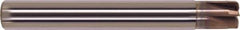 Millstar - 3/8", 6 Flute, Single End, Solid Carbide, 0.04" Corner Radius End Mill - 3" OAL, Right Hand Flute, 3/16" LOC, Right Hand Cut - Exact Tool & Supply