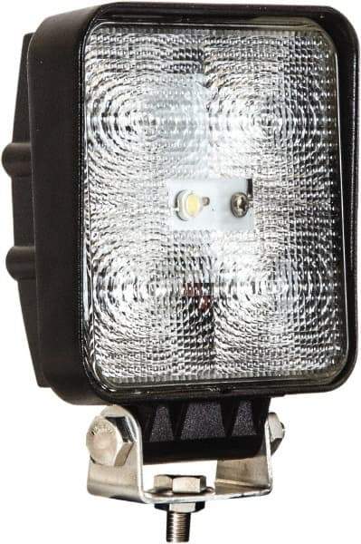 Buyers Products - 12 to 24 Volt, Clear Flood Beam Light - 1.2 Amps, 1,050 Lumens, 5 LED Lamp - Exact Tool & Supply