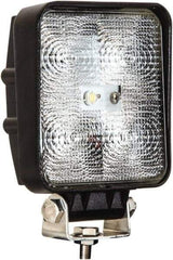 Buyers Products - 12 to 24 Volt, Clear Flood Beam Light - 1.2 Amps, 1,050 Lumens, 5 LED Lamp - Exact Tool & Supply