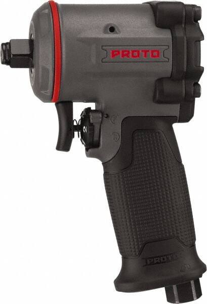 Proto - 1/2" Drive, 10,000 RPM, 635 Ft/Lb Torque Impact Wrench - Pistol Grip Handle, 1,650 IPM, 4.5 CFM, 90 psi, 1/4" NPT Inlet - Exact Tool & Supply