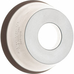 Tru-Maxx - 95mm Diam, 1-1/4" Hole Size, 1" Overall Thickness, 100 Grit, Type 11V9, Tool & Cutter Grinding Wheel - Fine Grade, Diamond - Exact Tool & Supply