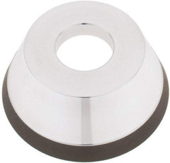Tru-Maxx - 95mm Diam, 1-1/4" Hole Size, 1" Overall Thickness, 150 Grit, Type 11V9, Tool & Cutter Grinding Wheel - Very Fine Grade, Diamond - Exact Tool & Supply