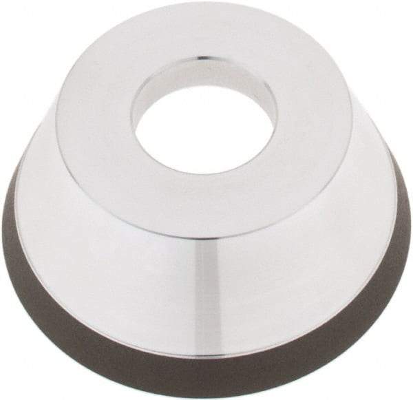 Tru-Maxx - 95mm Diam, 1-1/4" Hole Size, 1" Overall Thickness, 220 Grit, Type 11V9, Tool & Cutter Grinding Wheel - Very Fine Grade, Diamond - Exact Tool & Supply
