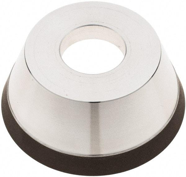 Tru-Maxx - 95mm Diam, 1-1/4" Hole Size, 1" Overall Thickness, 150 Grit, Type 11V9, Tool & Cutter Grinding Wheel - Very Fine Grade, CBN - Exact Tool & Supply