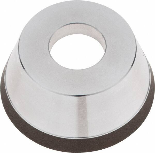 Tru-Maxx - 95mm Diam, 1-1/4" Hole Size, 1" Overall Thickness, 120 Grit, Type 11V9, Tool & Cutter Grinding Wheel - Fine Grade, CBN - Exact Tool & Supply