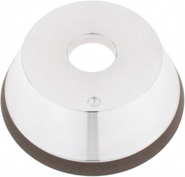 Tru-Maxx - 5" Diam, 1-1/4" Hole Size, 1" Overall Thickness, 100 Grit, Type 11V9, Tool & Cutter Grinding Wheel - Fine Grade, CBN - Exact Tool & Supply