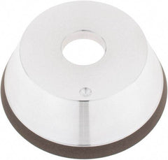 Tru-Maxx - 5" Diam, 1-1/4" Hole Size, 1" Overall Thickness, 100 Grit, Type 11V9, Tool & Cutter Grinding Wheel - Fine Grade, CBN - Exact Tool & Supply