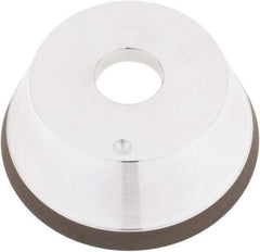 Tru-Maxx - 5" Diam, 1-1/4" Hole Size, 1" Overall Thickness, 120 Grit, Type 11V9, Tool & Cutter Grinding Wheel - Fine Grade, CBN - Exact Tool & Supply